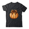 Coquette Bow Leopard Pumpkin Thanksgiving Rustic Fall Women Shirt & Sweatshirt | siriusteestore