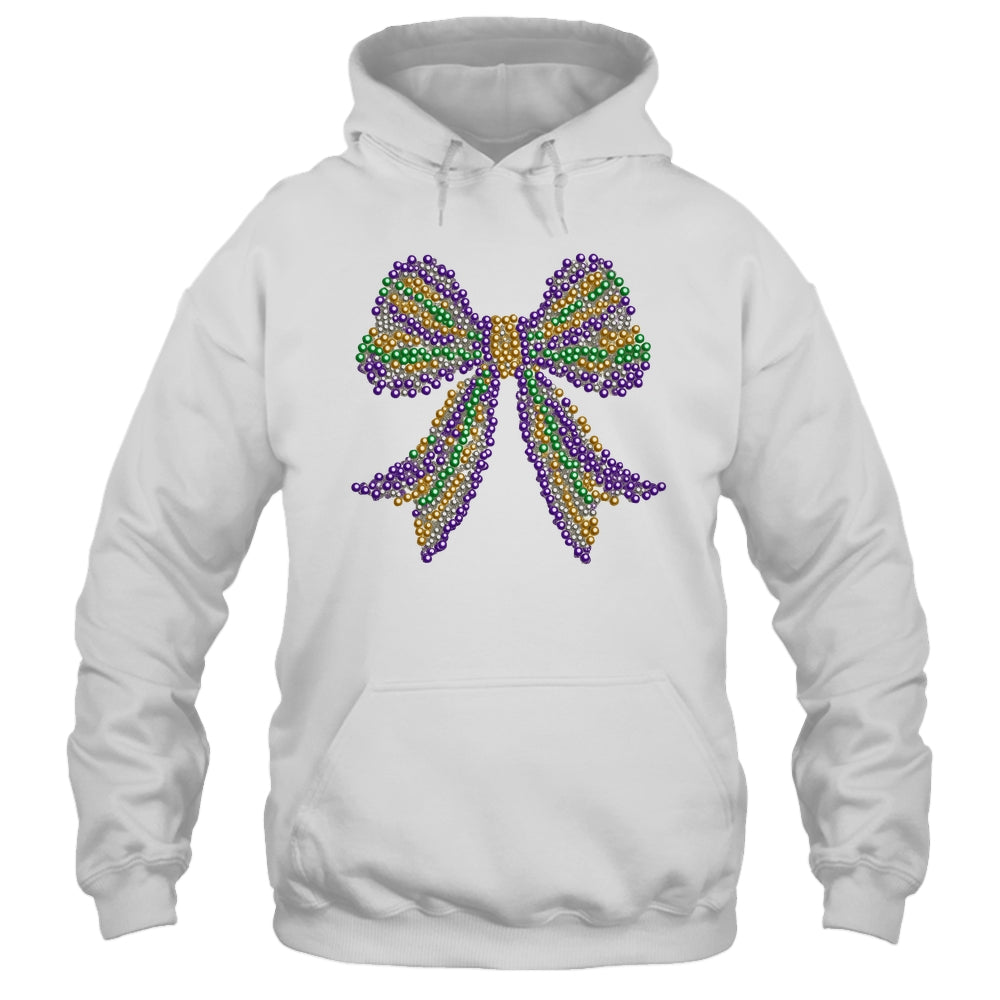 Coquette Bow Mardi Gras Festival Carnival Beads Girls Women Shirt & Tank Top | siriusteestore