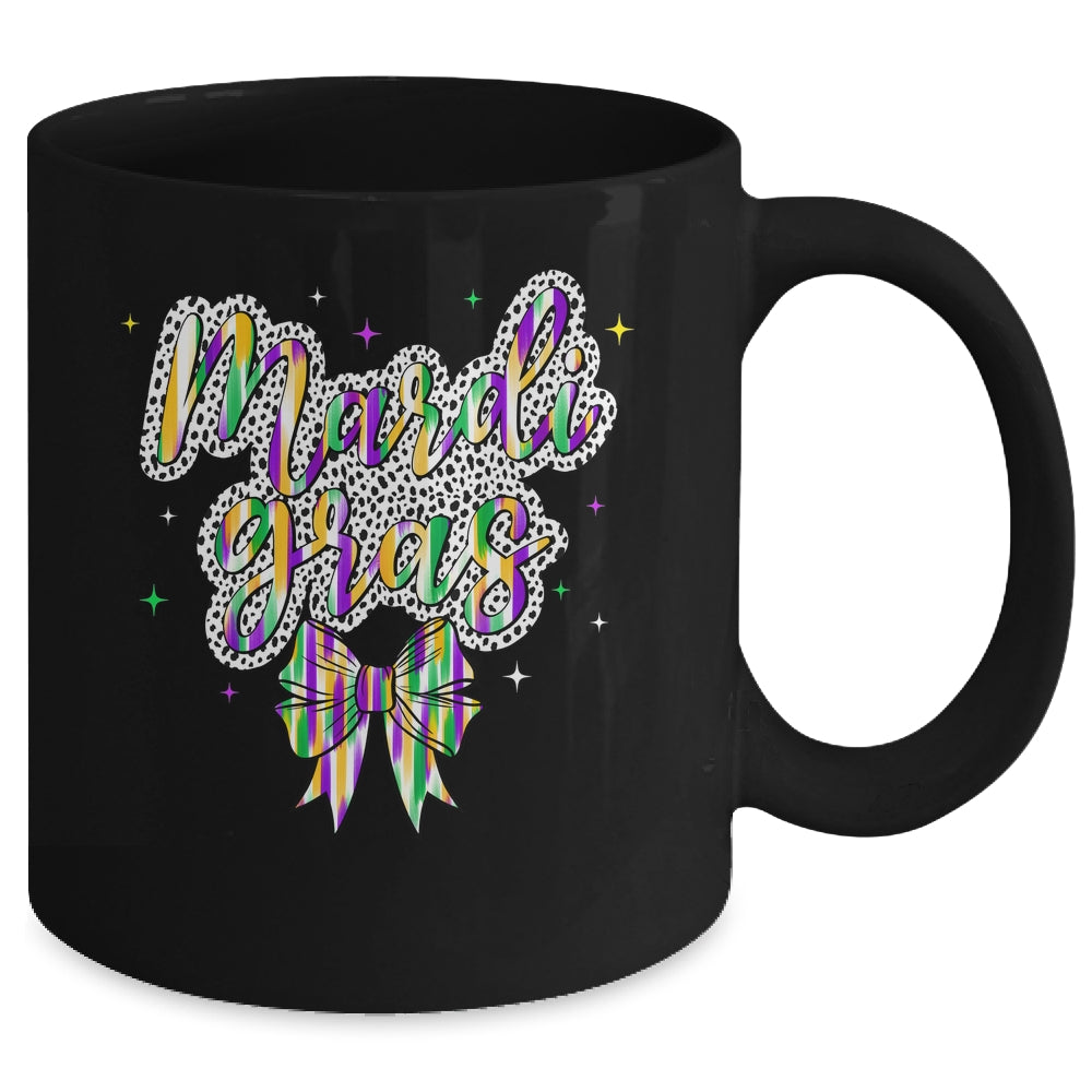 Coquette Bow Mardi Gras New Orleans Louisiana Women Girls Mug | siriusteestore