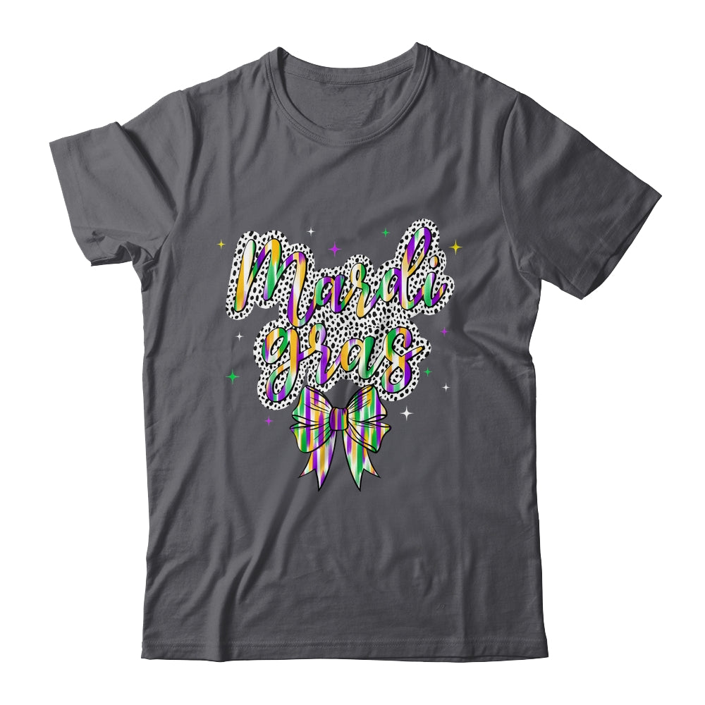 Coquette Bow Mardi Gras New Orleans Louisiana Women Girls Shirt & Tank Top | siriusteestore