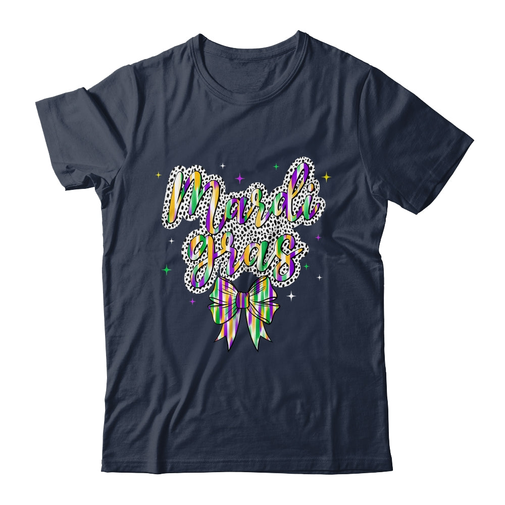Coquette Bow Mardi Gras New Orleans Louisiana Women Girls Shirt & Tank Top | siriusteestore