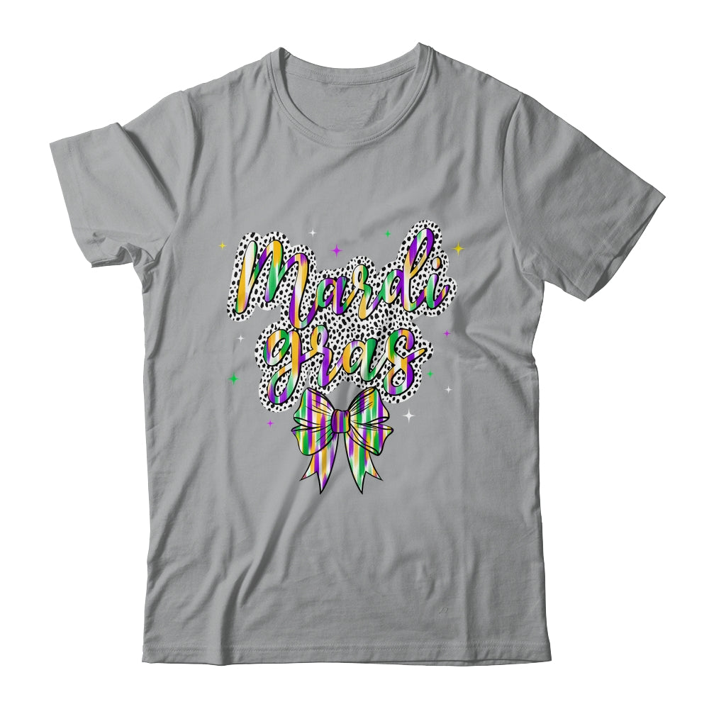 Coquette Bow Mardi Gras New Orleans Louisiana Women Girls Shirt & Tank Top | siriusteestore