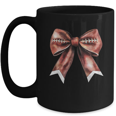 Coquette Bow Pumpkin American Football Thanksgiving Autumn Mug | siriusteestore