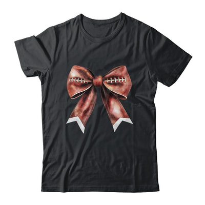 Coquette Bow Pumpkin American Football Thanksgiving Autumn Shirt & Tank Top | siriusteestore