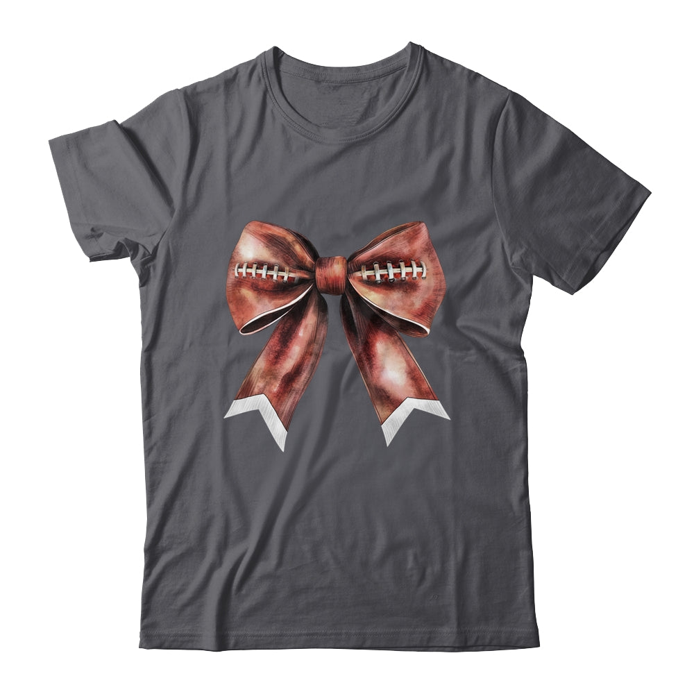 Coquette Bow Pumpkin American Football Thanksgiving Autumn Shirt & Tank Top | siriusteestore