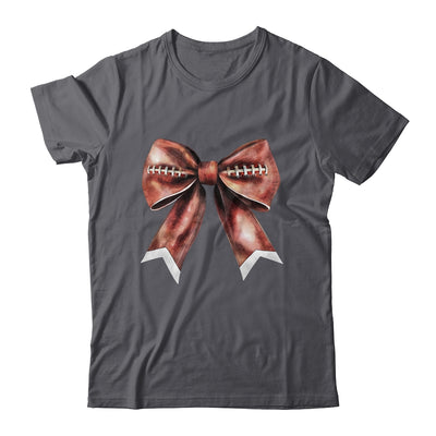 Coquette Bow Pumpkin American Football Thanksgiving Autumn Shirt & Tank Top | siriusteestore