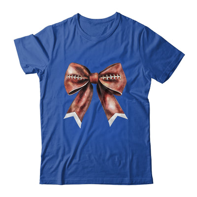 Coquette Bow Pumpkin American Football Thanksgiving Autumn Shirt & Tank Top | siriusteestore