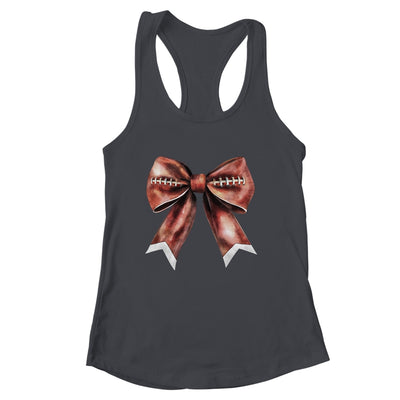 Coquette Bow Pumpkin American Football Thanksgiving Autumn Shirt & Tank Top | siriusteestore