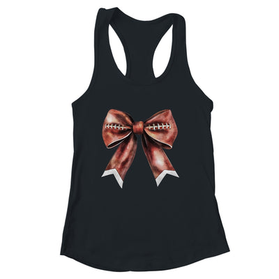 Coquette Bow Pumpkin American Football Thanksgiving Autumn Shirt & Tank Top | siriusteestore