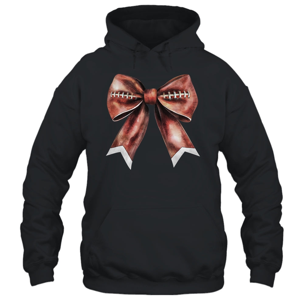 Coquette Bow Pumpkin American Football Thanksgiving Autumn Shirt & Tank Top | siriusteestore