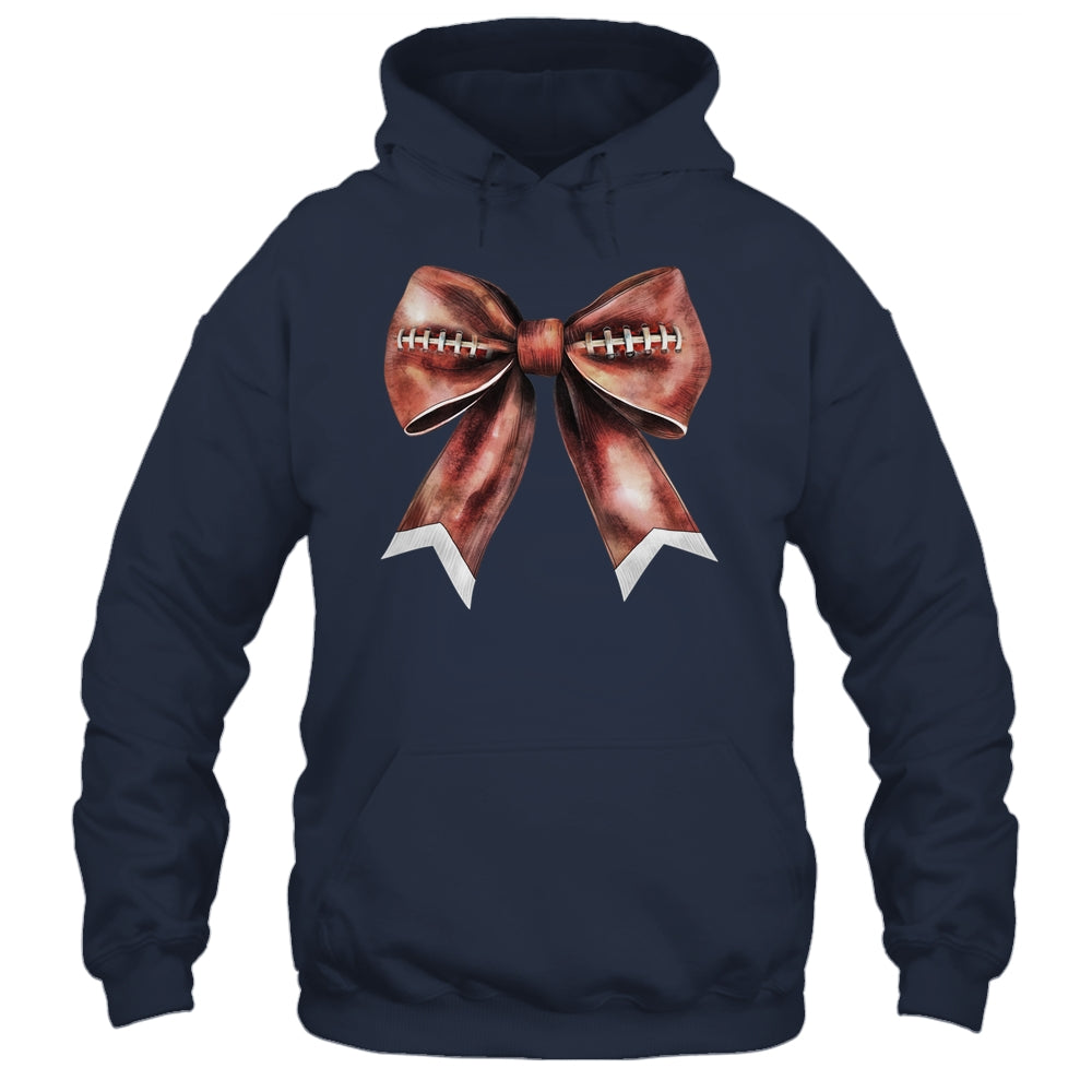 Coquette Bow Pumpkin American Football Thanksgiving Autumn Shirt & Tank Top | siriusteestore