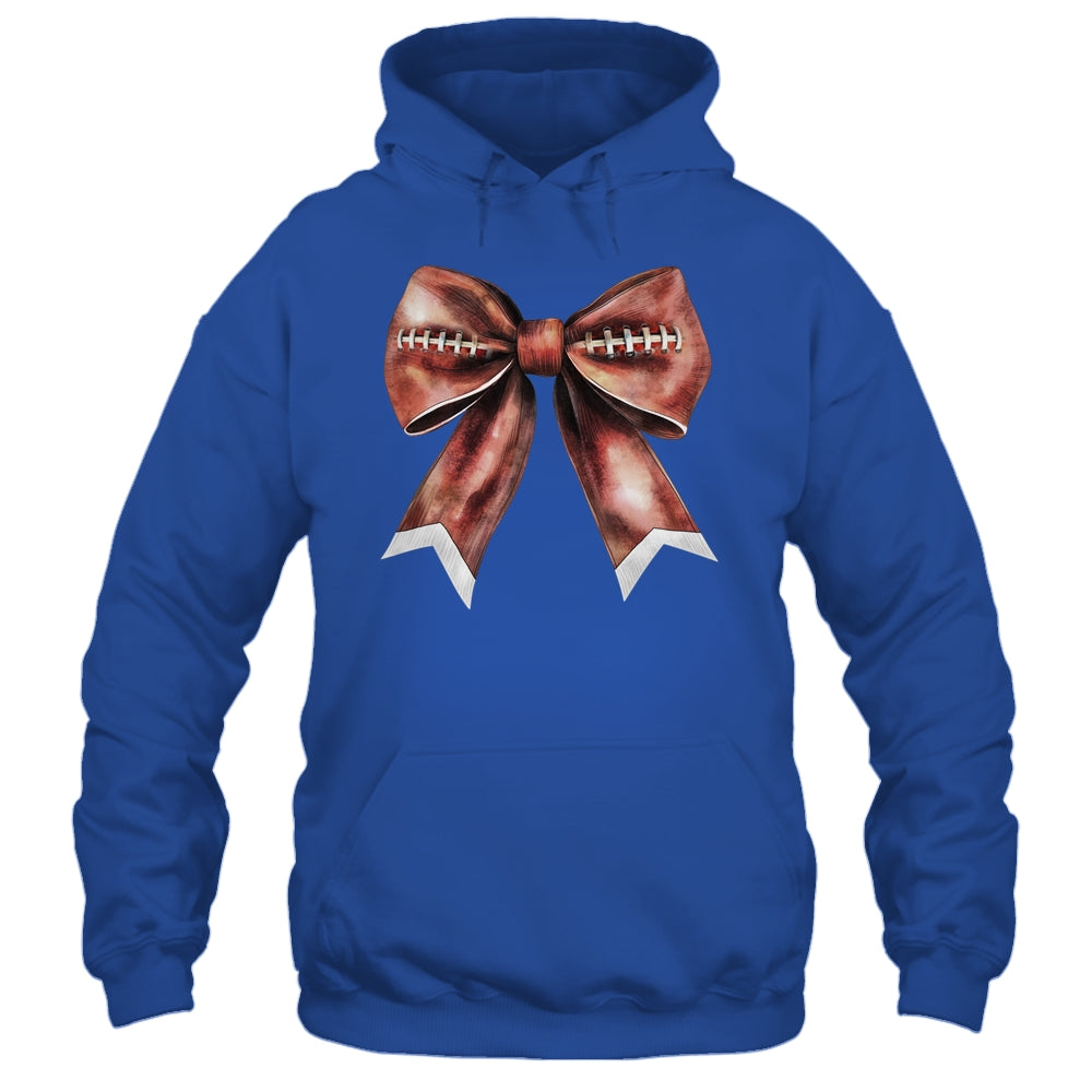Coquette Bow Pumpkin American Football Thanksgiving Autumn Shirt & Tank Top | siriusteestore