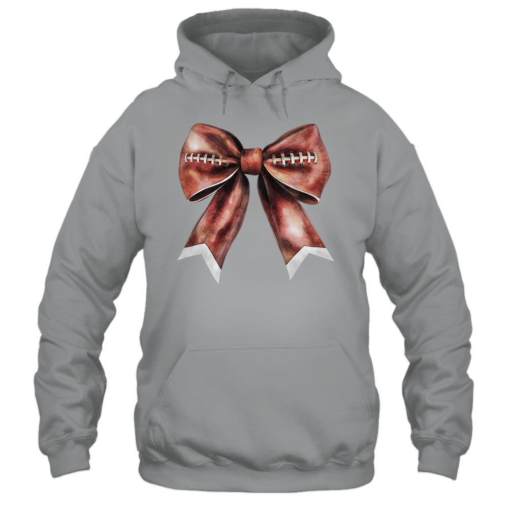 Coquette Bow Pumpkin American Football Thanksgiving Autumn Shirt & Tank Top | siriusteestore