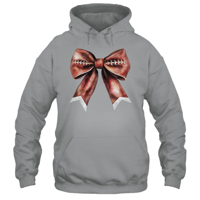 Coquette Bow Pumpkin American Football Thanksgiving Autumn Shirt & Tank Top | siriusteestore
