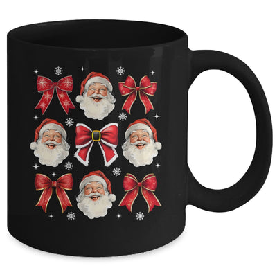 Coquette Bow Santa Claus Merry Christmas Women Girls Xmas Mug | siriusteestore