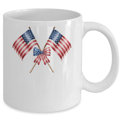 Coquette Bow USA 4th Of July America American Girls Women Mug | siriusteestore