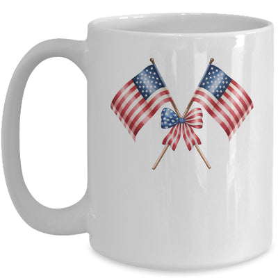 Coquette Bow USA 4th Of July America American Girls Women Mug | siriusteestore