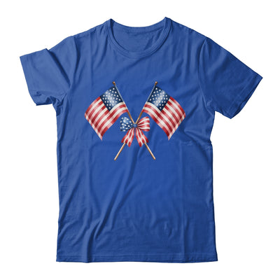 Coquette Bow USA 4th Of July America American Girls Women Shirt & Tank Top | siriusteestore