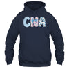 Coquette CNA Nurse Blue Floral Stethoscope Bow Cute Nurse Shirt & Tank Top | siriusteestore