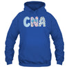 Coquette CNA Nurse Blue Floral Stethoscope Bow Cute Nurse Shirt & Tank Top | siriusteestore
