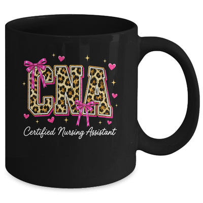 Coquette CNA Nurse Leopard Certified Nursing Assistant Mug | siriusteestore