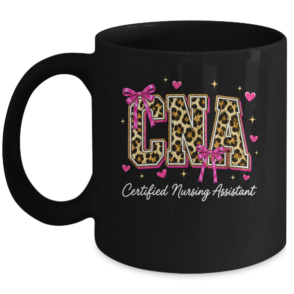Coquette CNA Nurse Leopard Certified Nursing Assistant Mug | siriusteestore