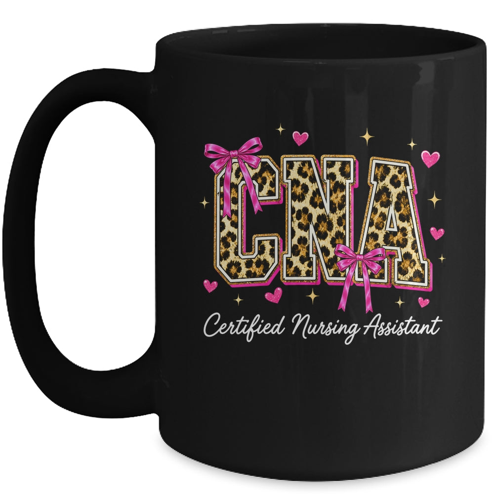 Coquette CNA Nurse Leopard Certified Nursing Assistant Mug | siriusteestore
