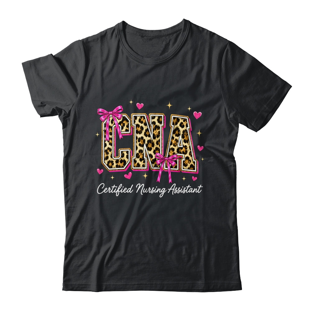 Coquette CNA Nurse Leopard Certified Nursing Assistant Shirt & Hoodie | siriusteestore