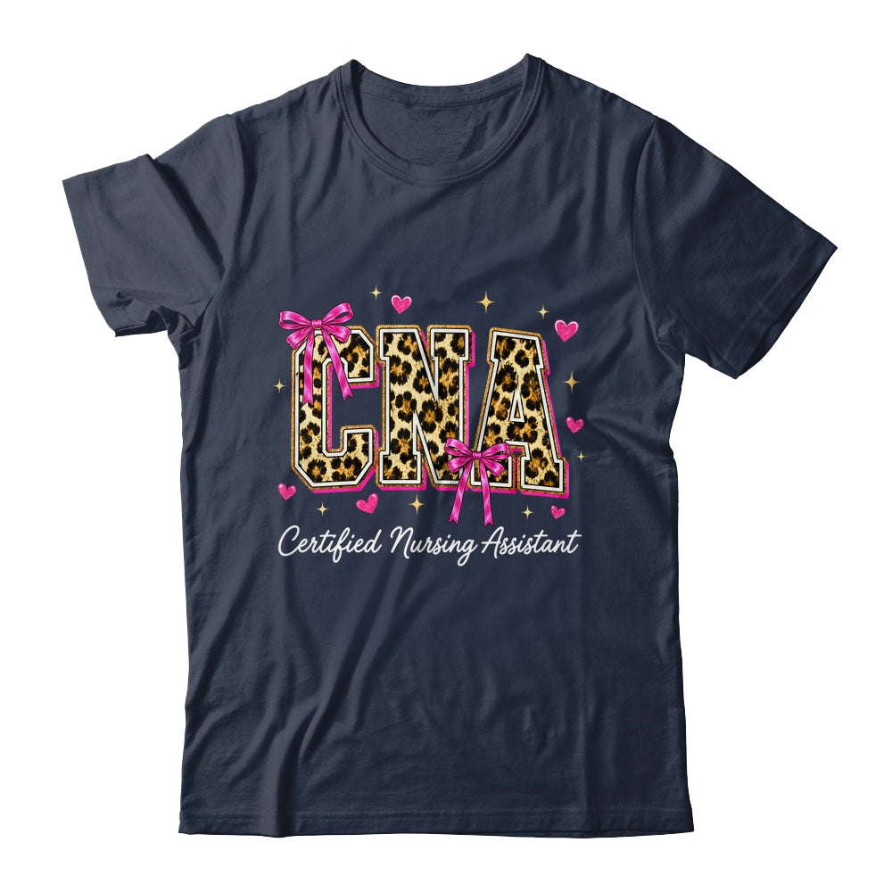 Coquette CNA Nurse Leopard Certified Nursing Assistant Shirt & Hoodie | siriusteestore
