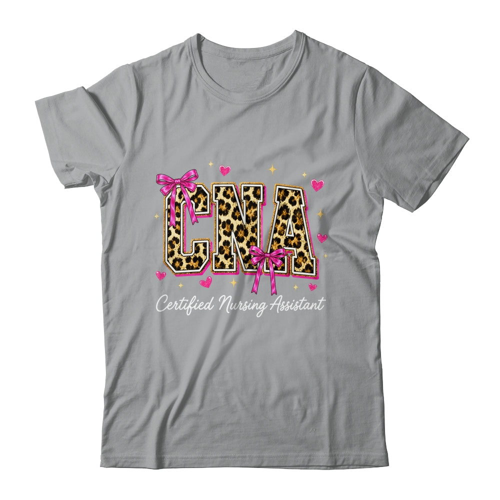 Coquette CNA Nurse Leopard Certified Nursing Assistant Shirt & Hoodie | siriusteestore