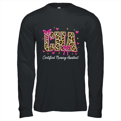 Coquette CNA Nurse Leopard Certified Nursing Assistant Shirt & Hoodie | siriusteestore