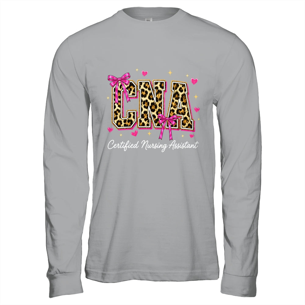 Coquette CNA Nurse Leopard Certified Nursing Assistant Shirt & Hoodie | siriusteestore