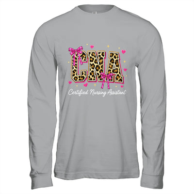 Coquette CNA Nurse Leopard Certified Nursing Assistant Shirt & Hoodie | siriusteestore