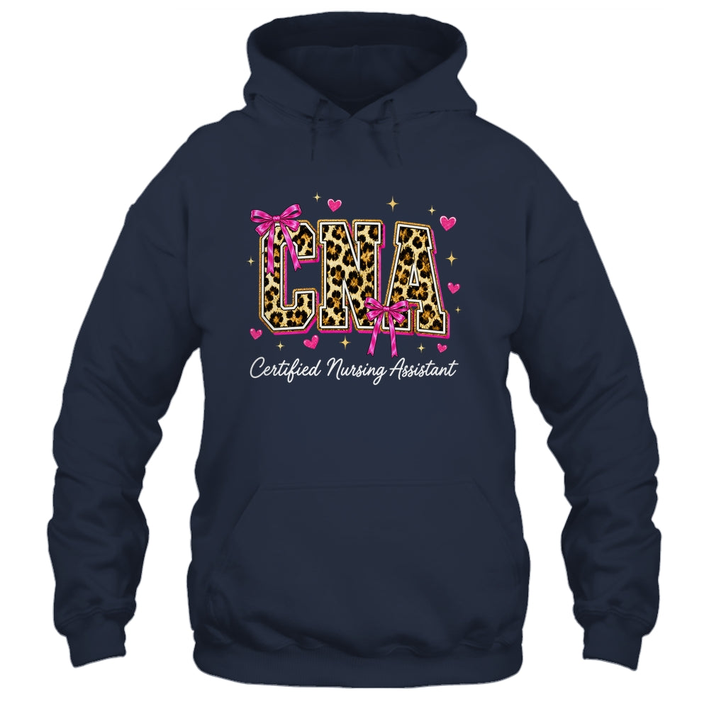 Coquette CNA Nurse Leopard Certified Nursing Assistant Shirt & Hoodie | siriusteestore