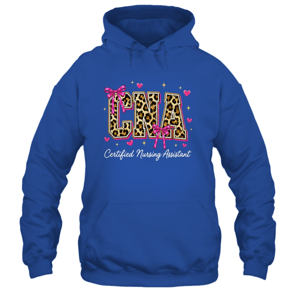 Coquette CNA Nurse Leopard Certified Nursing Assistant Shirt & Hoodie | siriusteestore