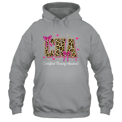 Coquette CNA Nurse Leopard Certified Nursing Assistant Shirt & Hoodie | siriusteestore