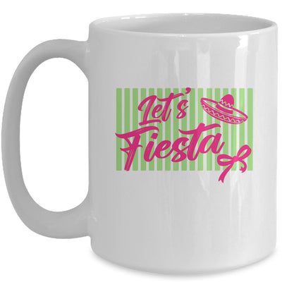 Coquette Cinco De May Let's Fiesta Mexican Striped Women Mug | siriusteestore