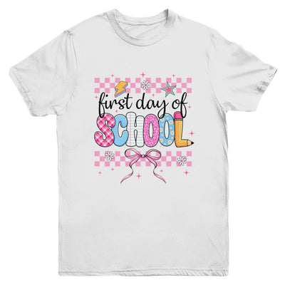 Coquette First Day Of School Back To School Teacher 1st Day Youth Shirt | siriusteestore