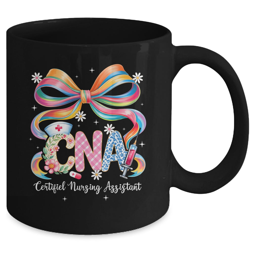 Coquette Floral CNA Certified Nursing Assistant Nurse Women Mug | siriusteestore