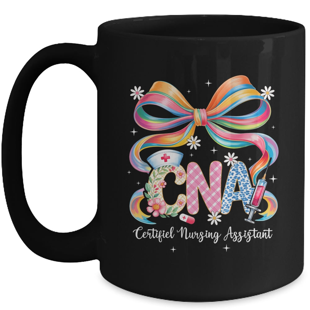Coquette Floral CNA Certified Nursing Assistant Nurse Women Mug | siriusteestore