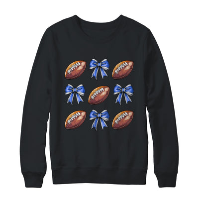 Coquette Football Bow Football Mom Game Day Women Girls Kids Shirt & Sweatshirt | siriusteestore