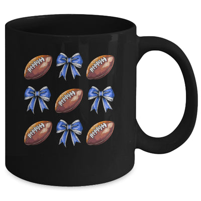 Coquette Football Bow Football Mom Game Day Women Girls Kids Mug | siriusteestore
