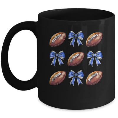 Coquette Football Bow Football Mom Game Day Women Girls Kids Mug | siriusteestore