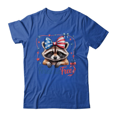 Coquette Funny Raccoon 4th Of July Patriotic Feral But Free Shirt & Tank Top | siriusteestore