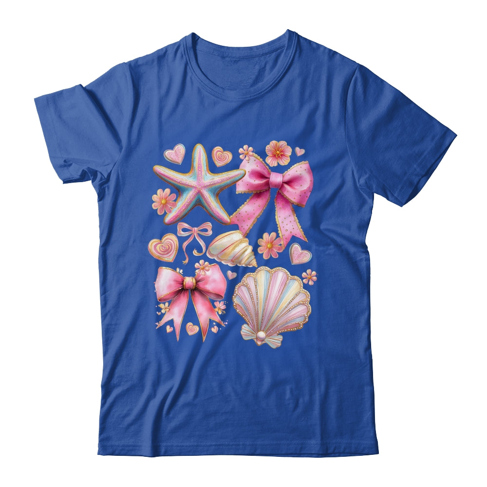 Coquette Seashell Starfish Preppy Coastal Summer Vibes Beach Shirt & Tank Top | siriusteestore