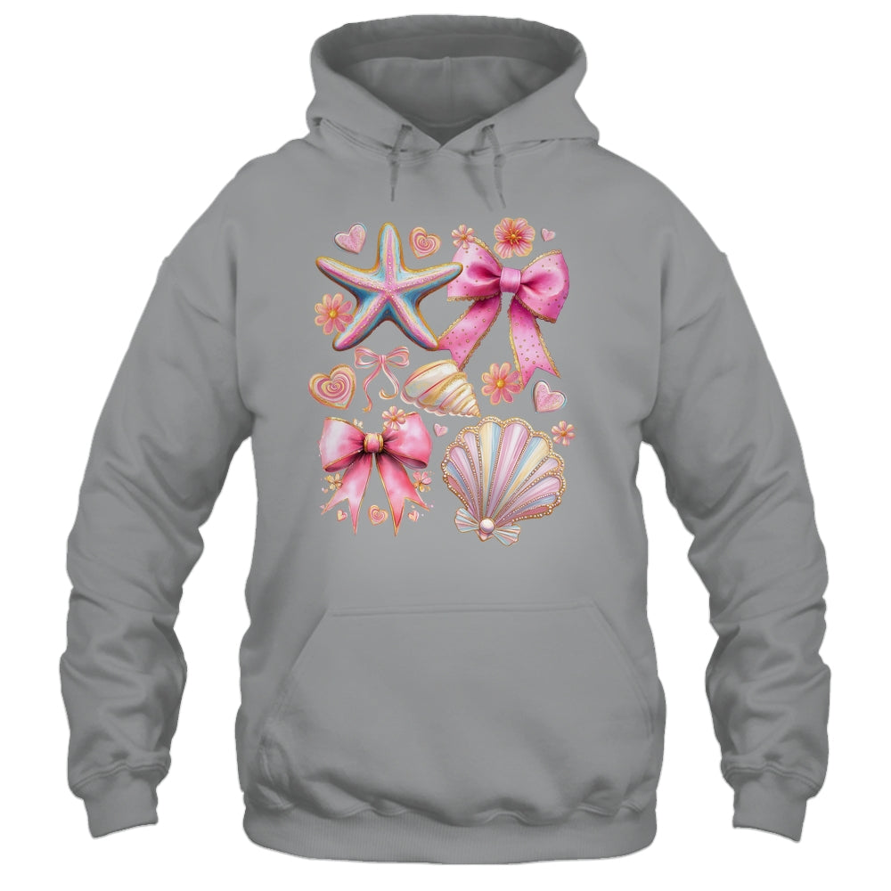 Coquette Seashell Starfish Preppy Coastal Summer Vibes Beach Shirt & Tank Top | siriusteestore