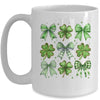 Coquette St Patricks Day Bow Irish Shamrock Lucky Clover Mug | siriusteestore