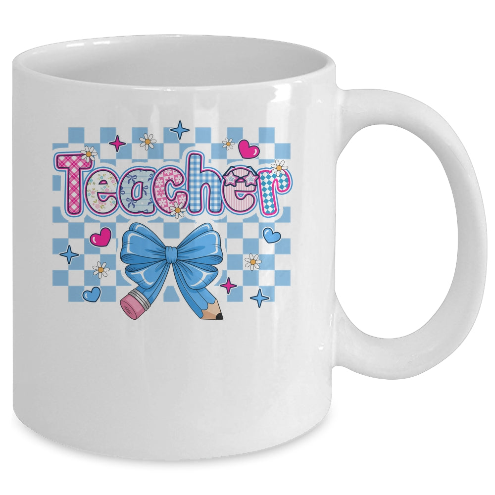 Coquette Teacher Floral Teacher Cute Back To School Women Mug | siriusteestore