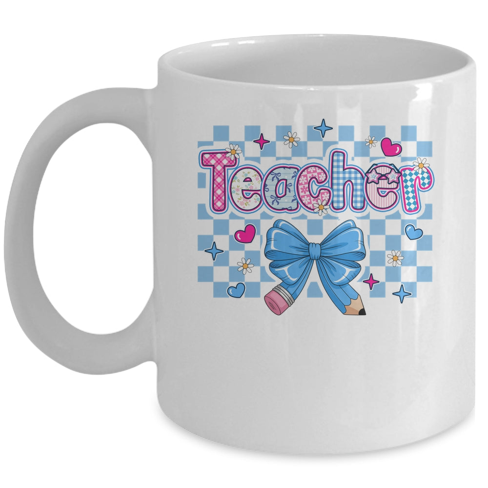 Coquette Teacher Floral Teacher Cute Back To School Women Mug | siriusteestore