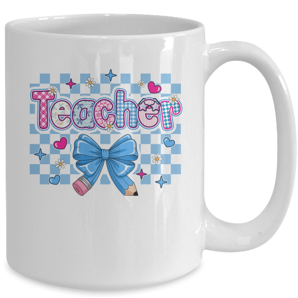Coquette Teacher Floral Teacher Cute Back To School Women Mug | siriusteestore